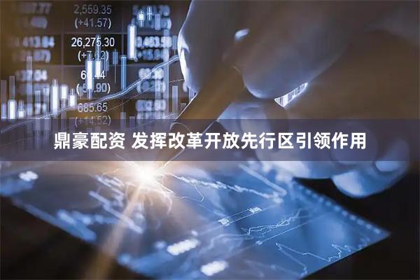 鼎豪配资 发挥改革开放先行区引领作用